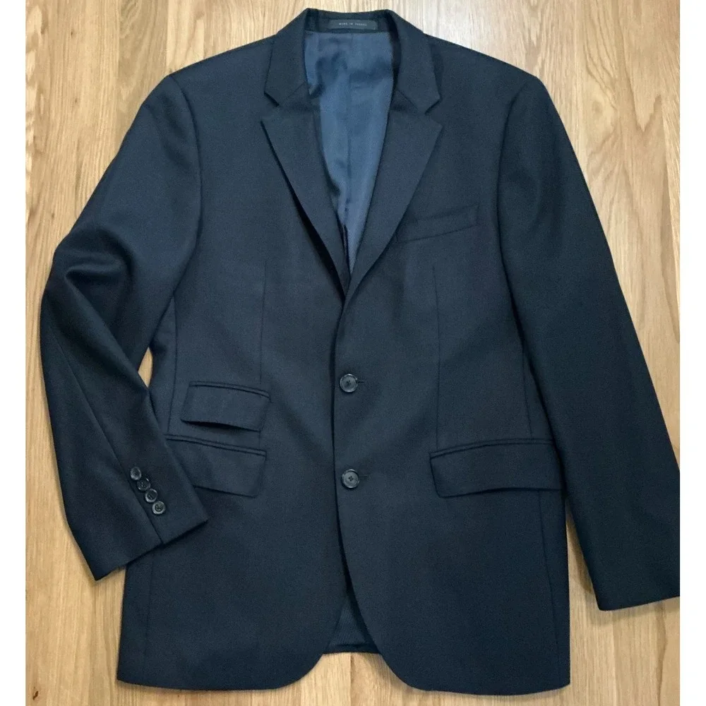 Hugo Boss The‎ Sweet3 Blazer 38R Black Wool Two Button Sport Coat